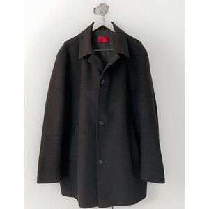 Hugo Boss Black Overcoat Mens 42R
